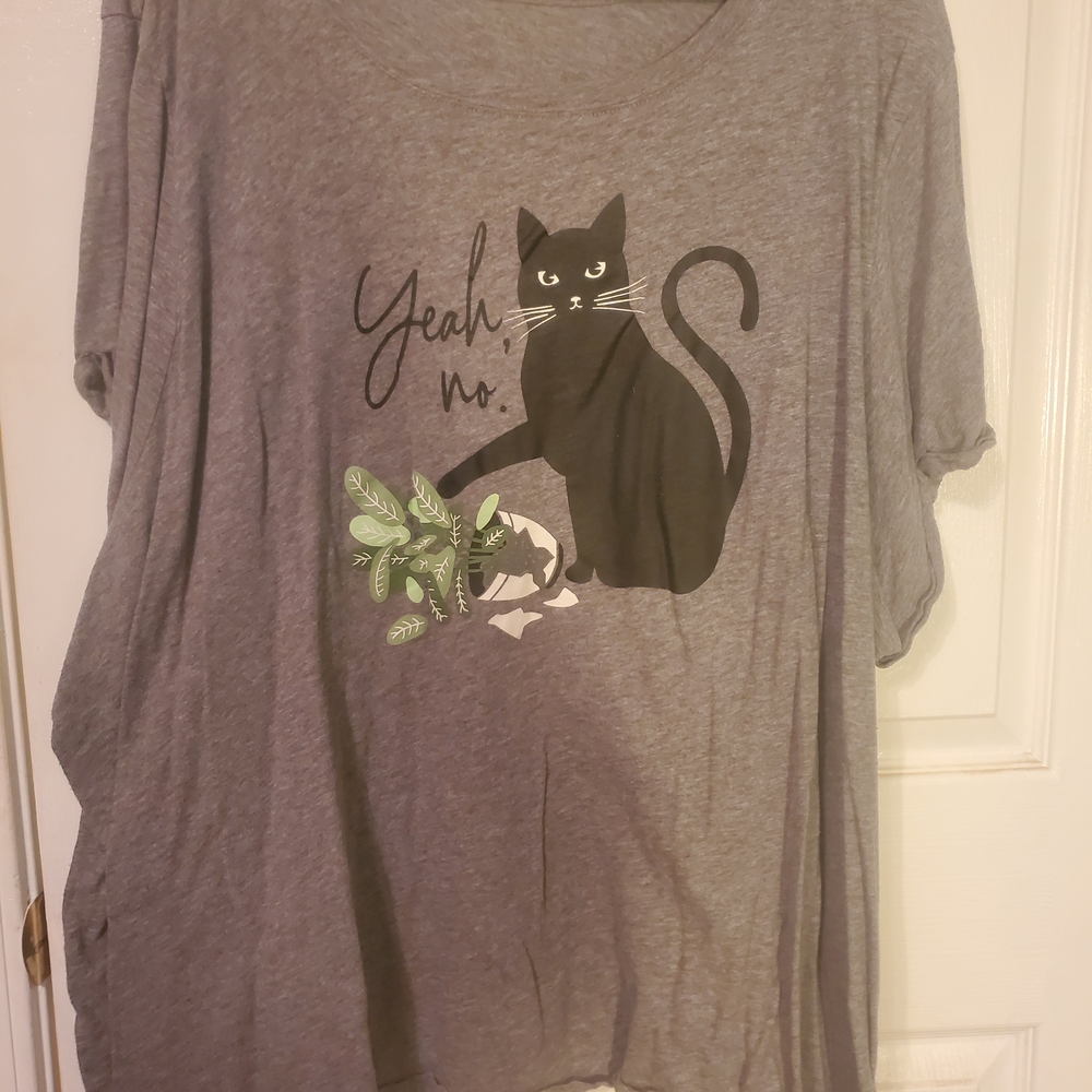 Torrid Gray Cat Graphic Tee